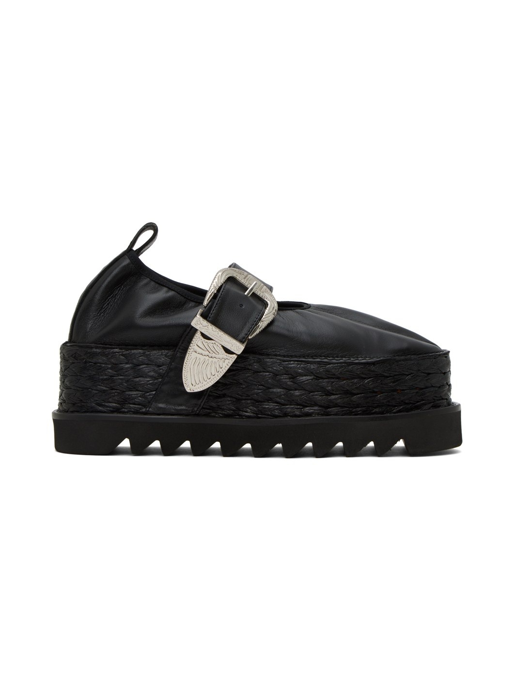 Black Platform Espadrilles - 1