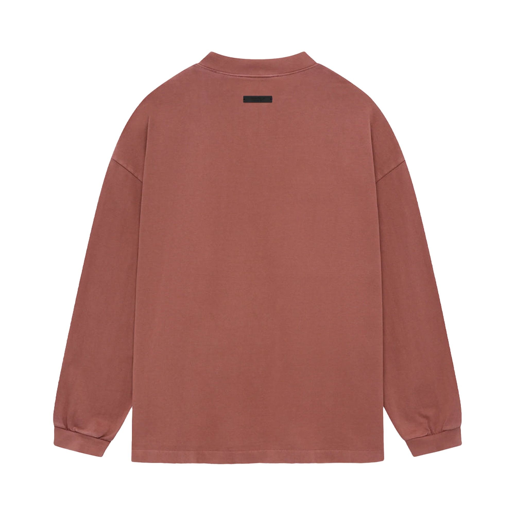 Fear of God Essentials Heavy Long-Sleeve Tee 'Crimson' - 2