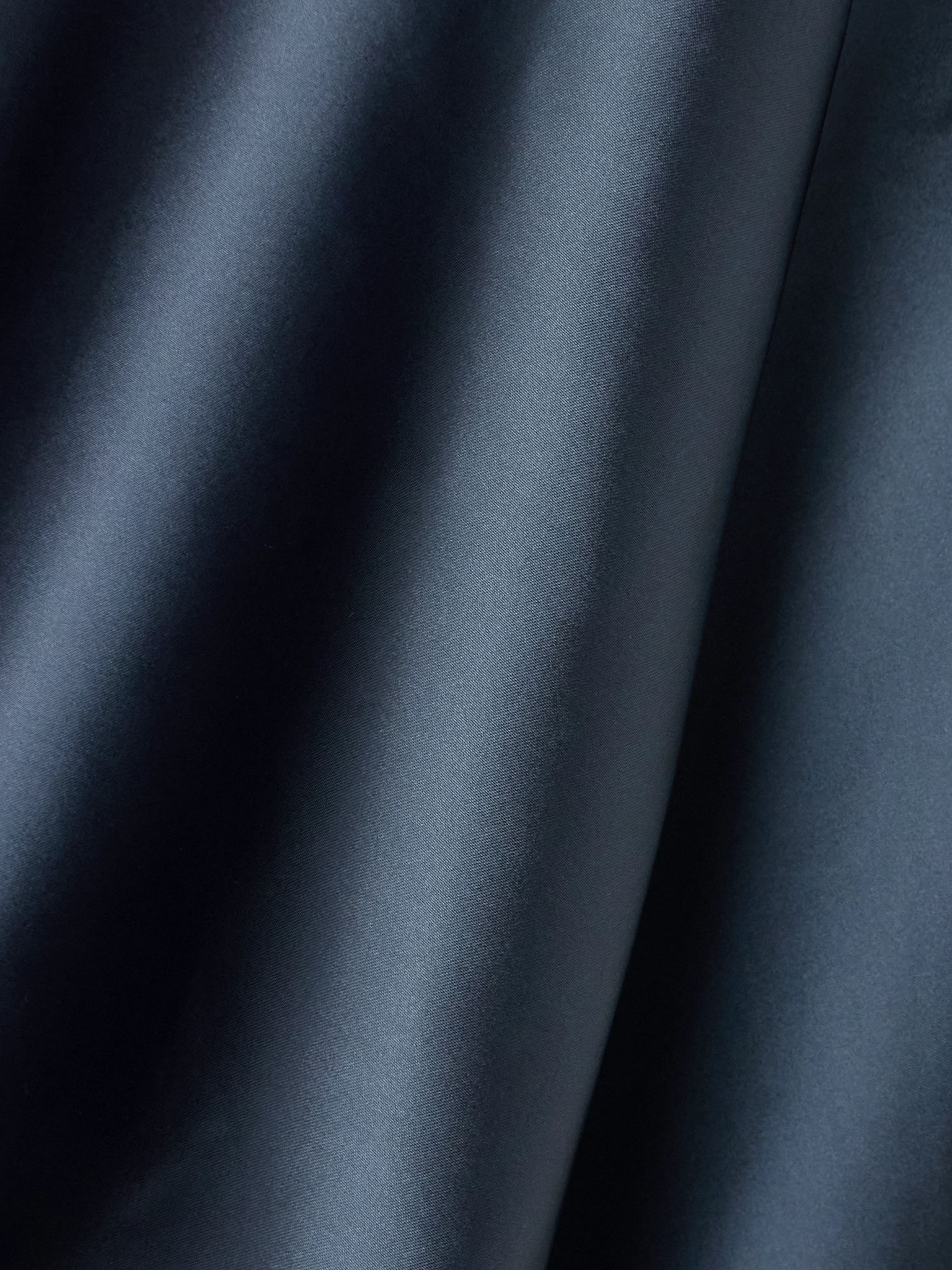 Draped satin dress Blue - 4