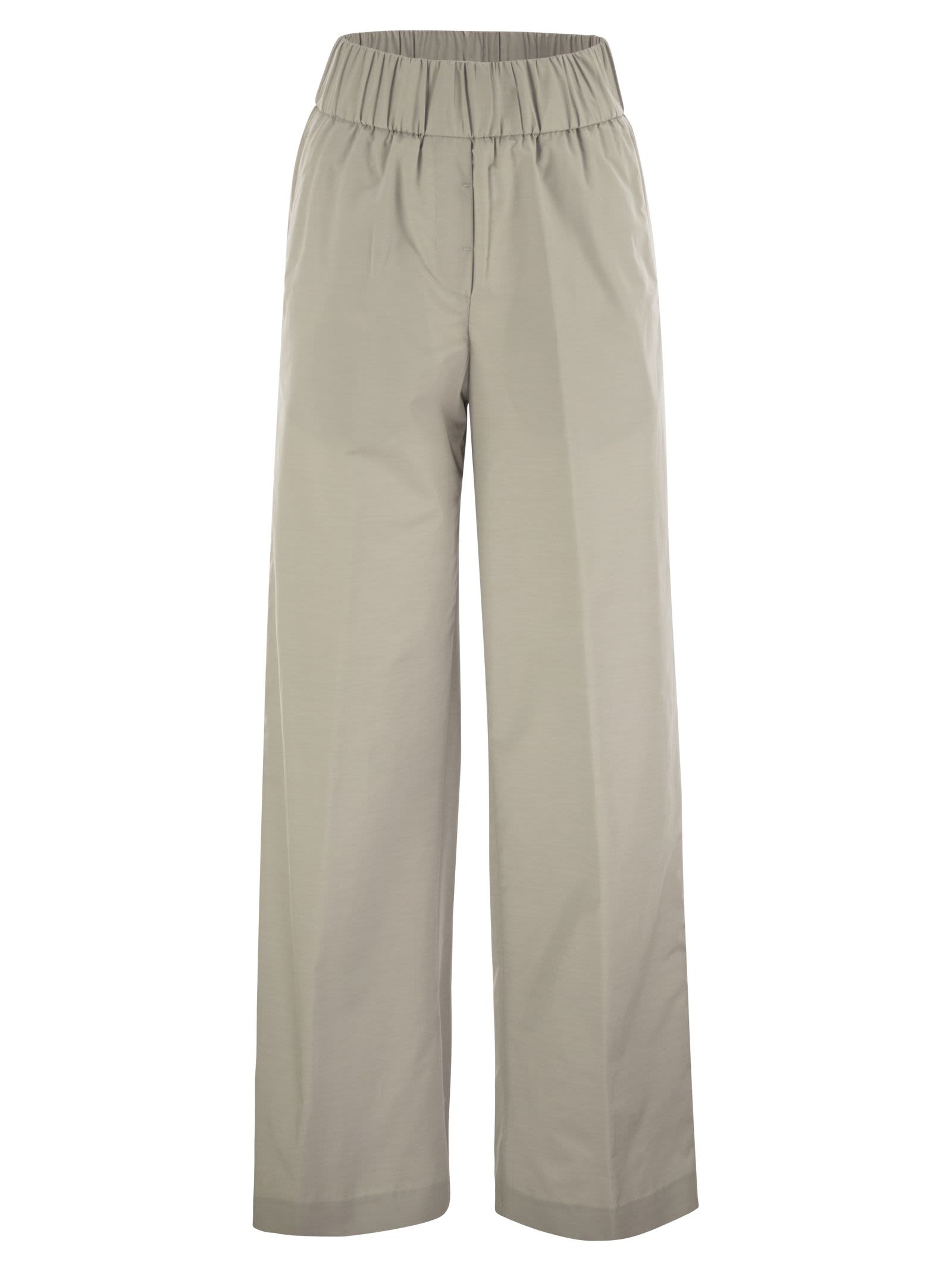 Peserico - Peserico Women Trousers In Lightweight Technical Cotton Canvas - 1
