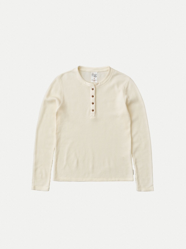 Mira Henley Waffle Egg White - 1