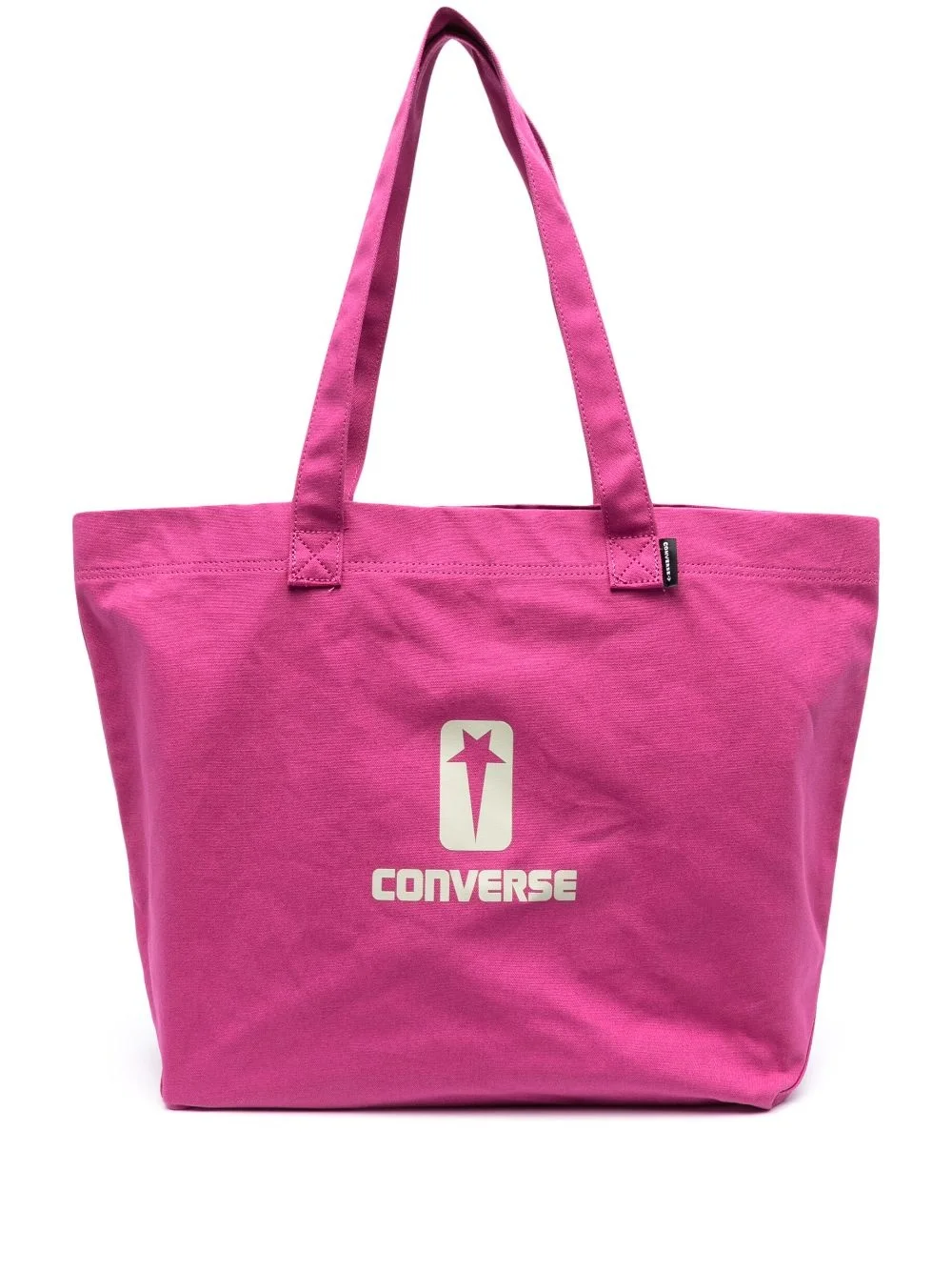 x DRKSHDW logo-print canvas tote bag - 1