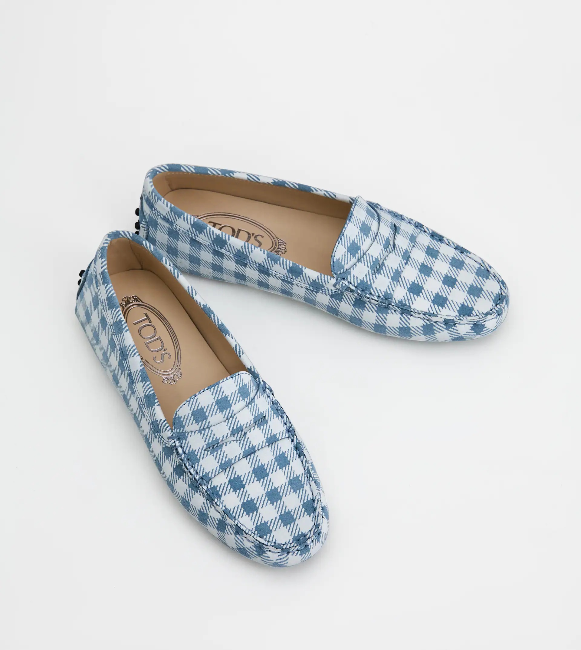 GOMMINO DRIVING SHOES IN LEATHER - LIGHT BLUE - 3