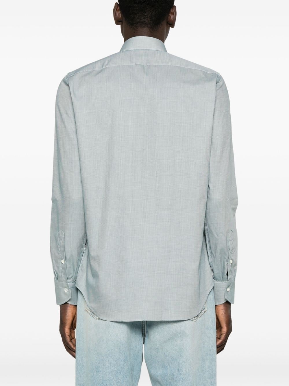 mini-check shirt - 4
