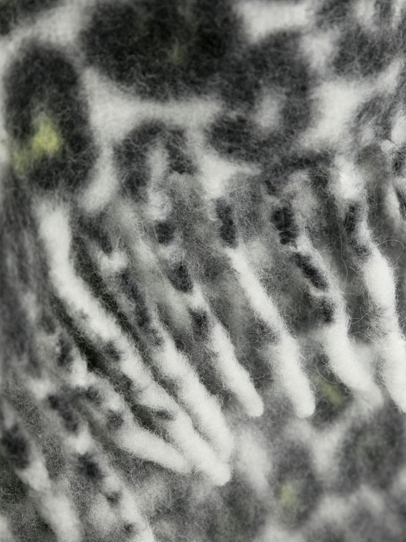 leopard-print fringed scarf 3