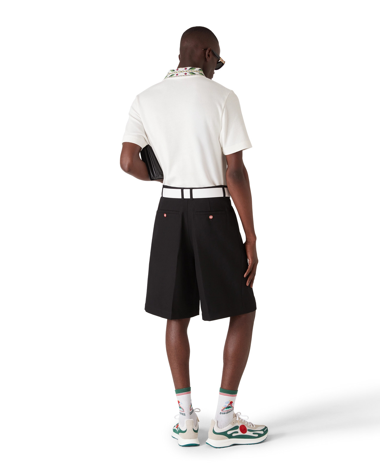 Laurel Pique Short Sleeve Polo Shirt | Casablanca Paris - 3