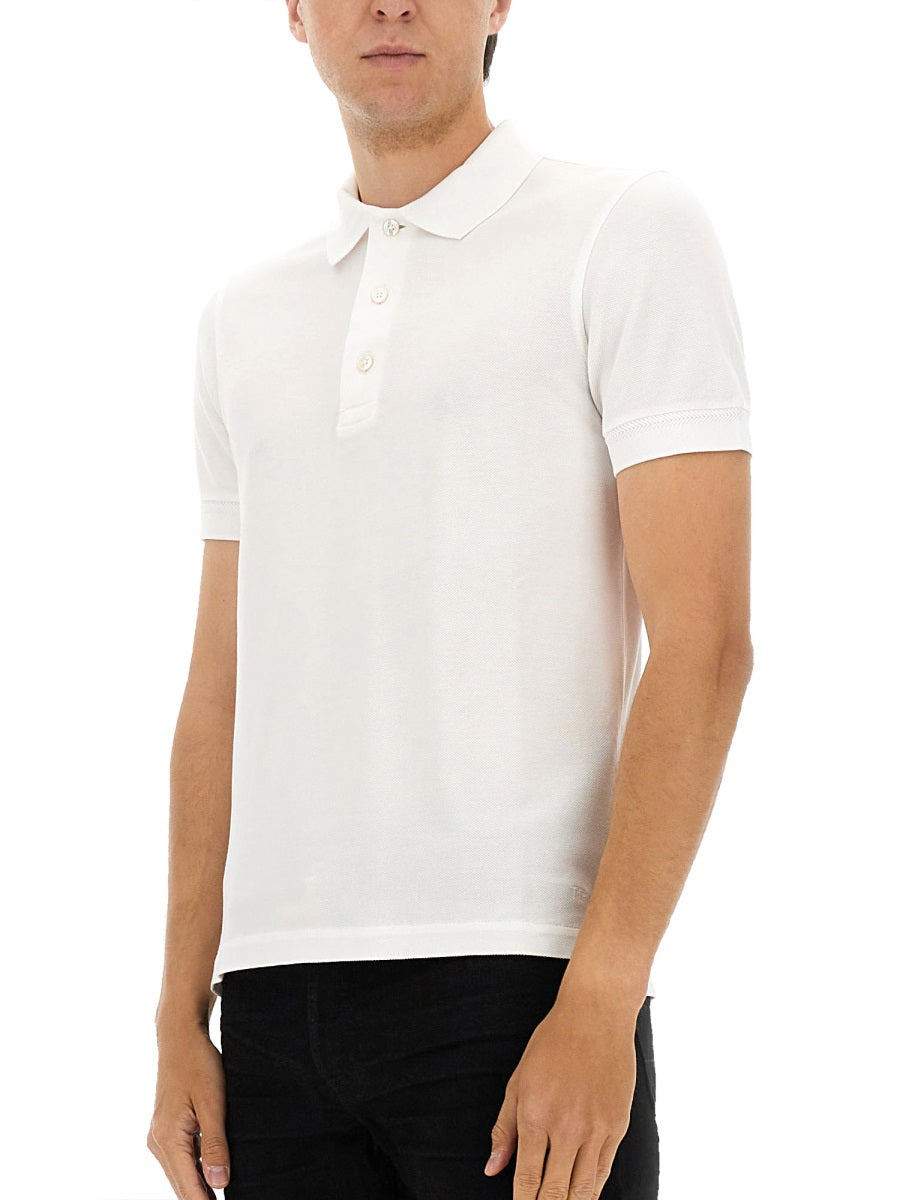 Tom Ford Men Pique Polo. - 2