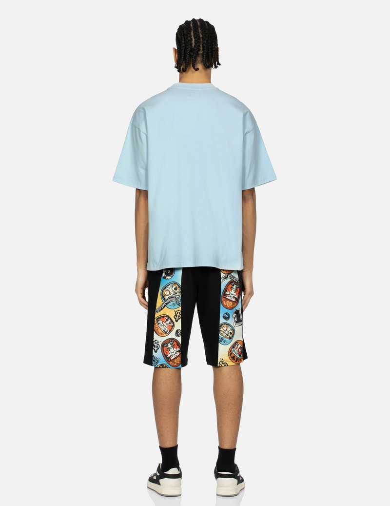 GAMING DARUMA DAICOCK PRINT REGULAR FIT SWEAT SHORTS 5