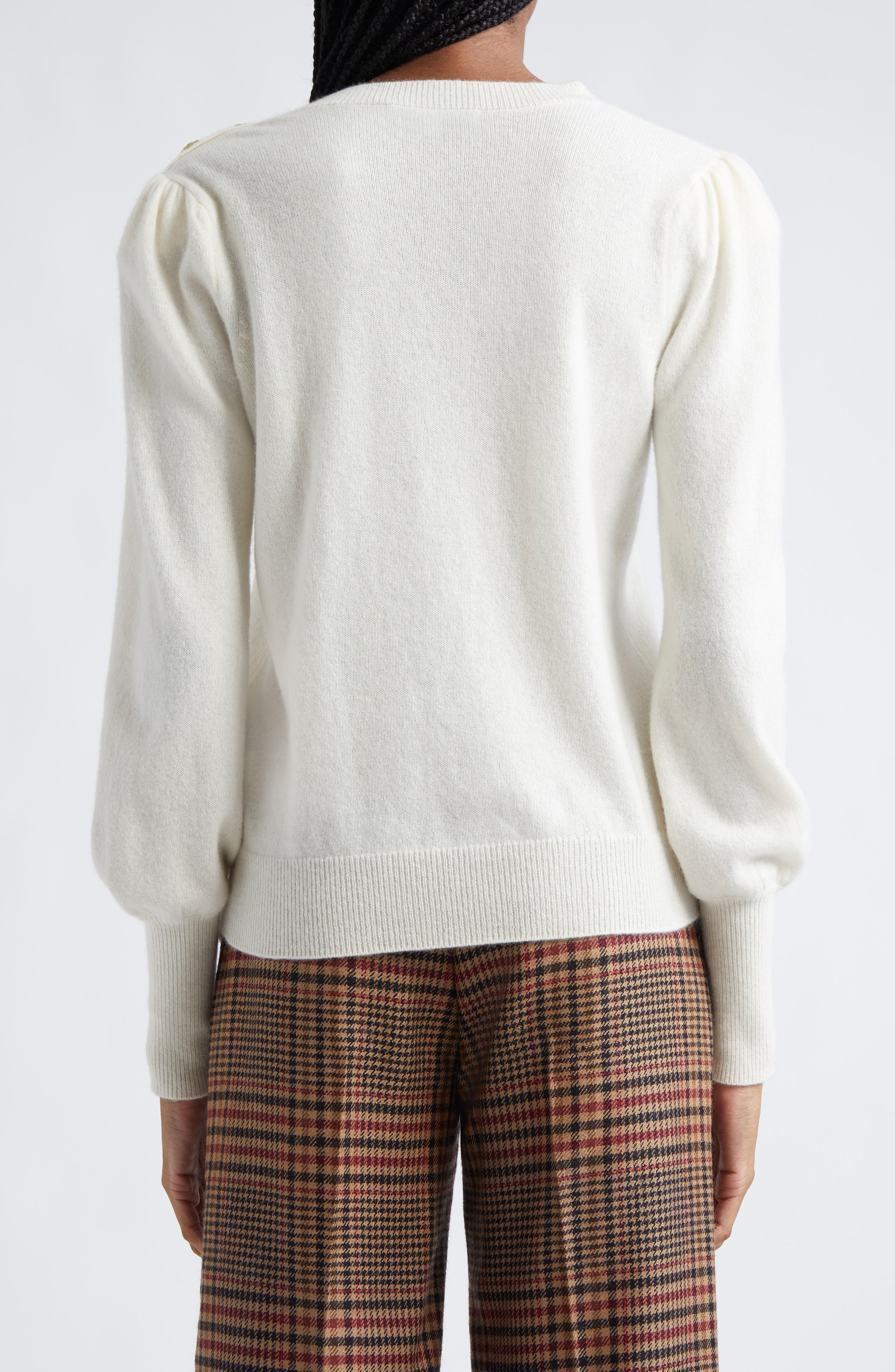 Veronica Beard Nelia Cashmere Sweater in Ivory at Nordstrom - 2