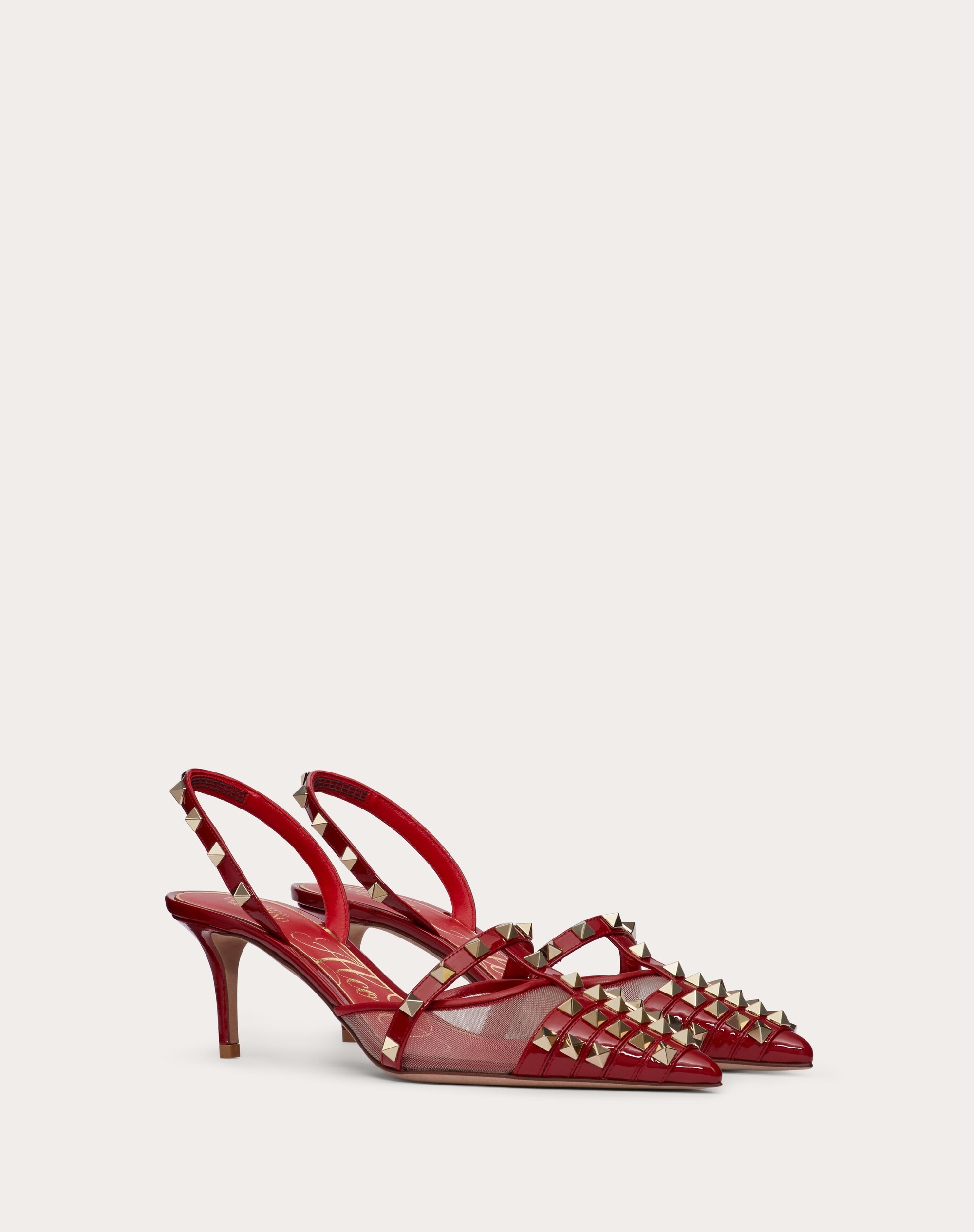 ROCKSTUD PATENT-LEATHER SLINGBACK PUMP 60 MM - 2