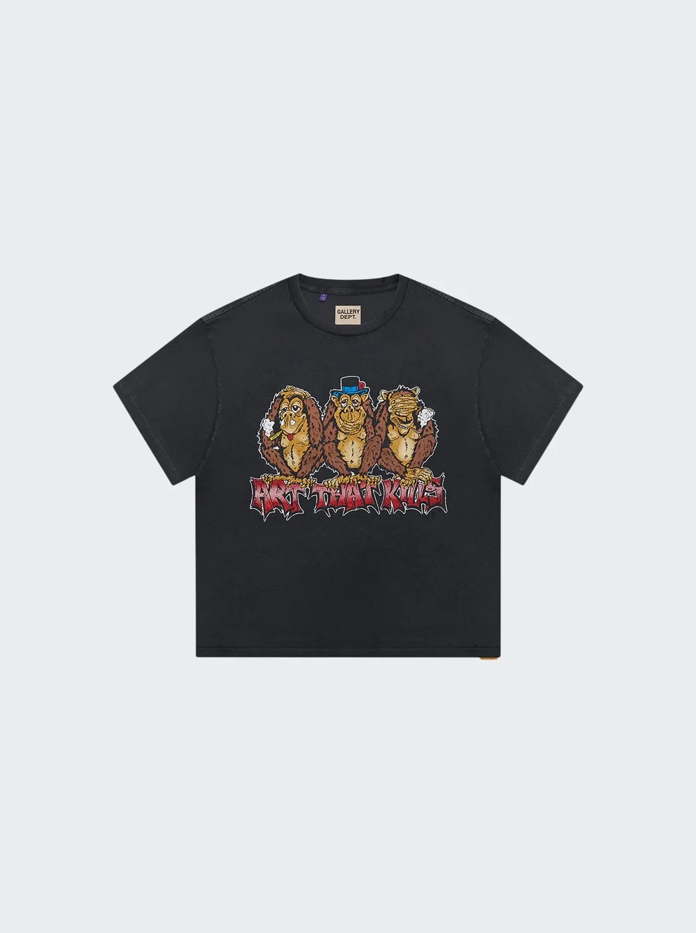 See No Evil Tee Vintage Black - 1