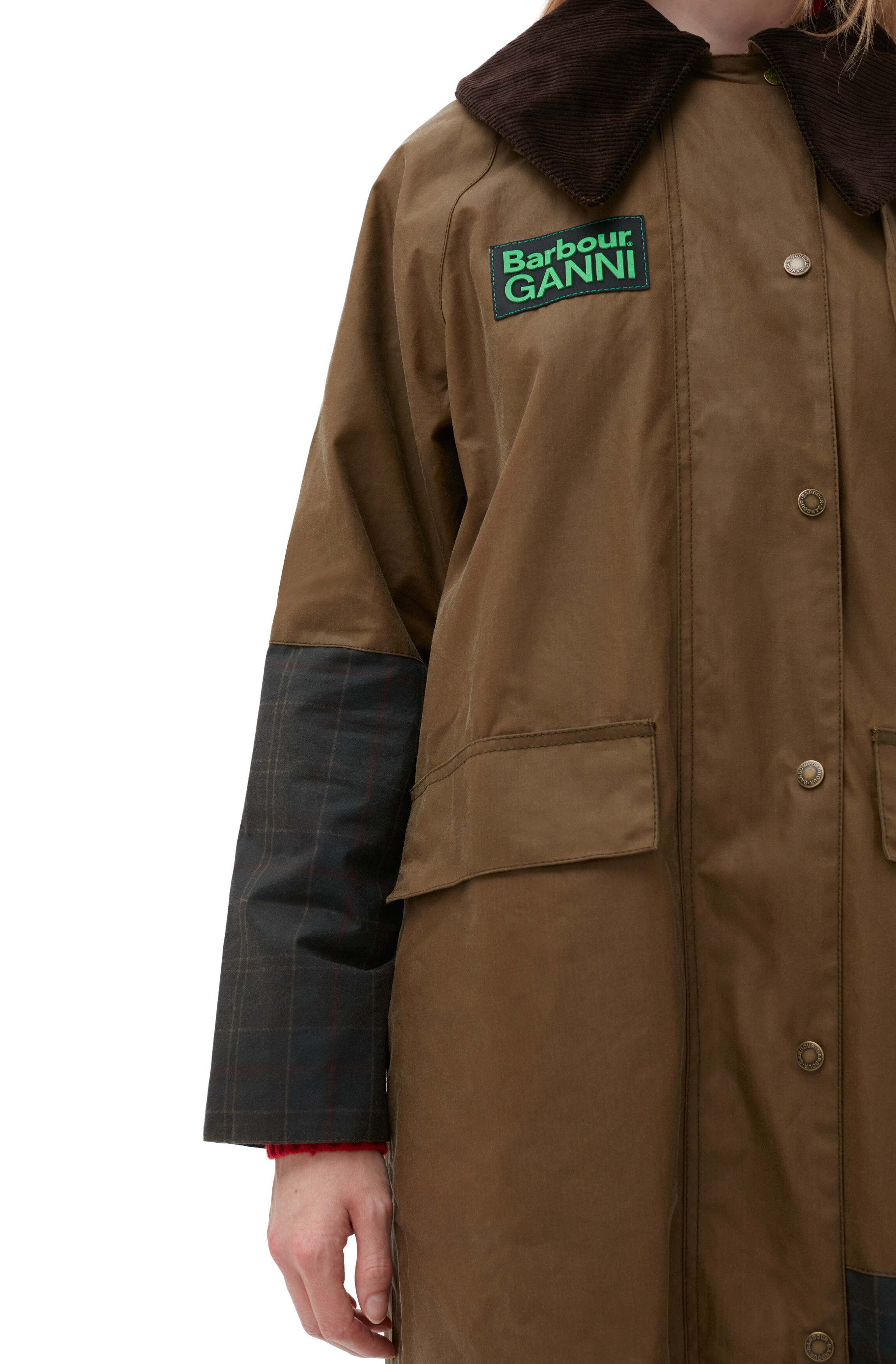 GANNI X BARBOUR BURGHLEY COAT - 4