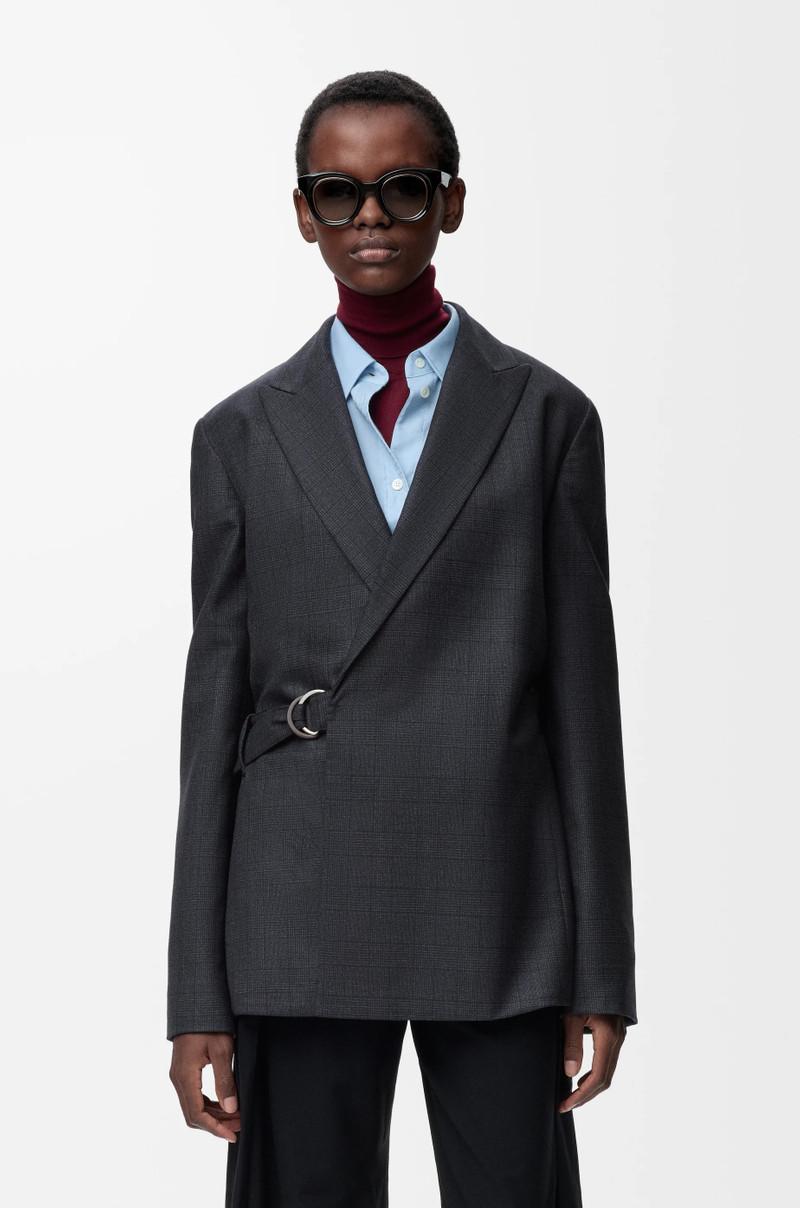 Draped jacket in wool 3