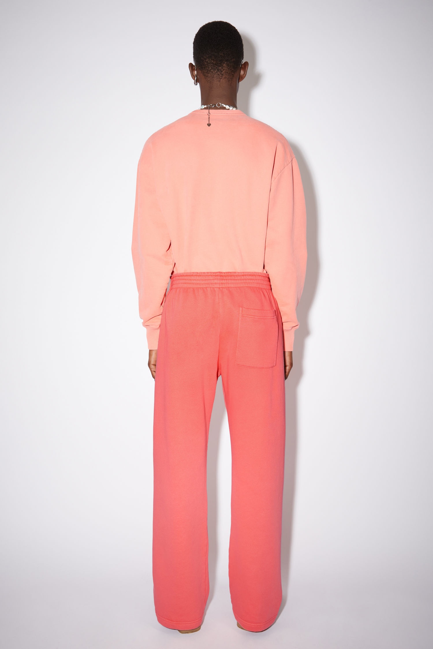 Cotton sweat pants - Salmon pink - 3