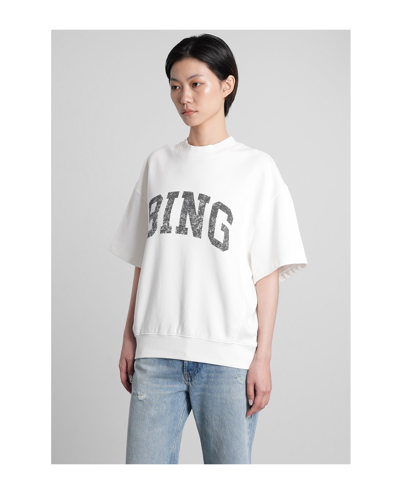 Jay Sweatshirt In White Cotton - 4