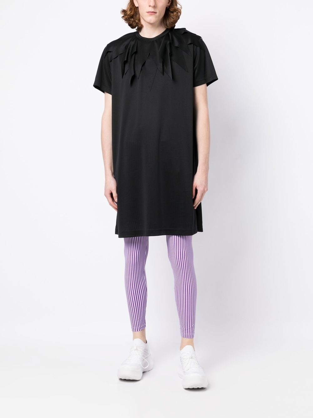 vertical-stripe leggings - 2