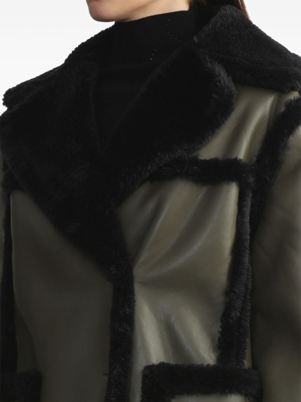 faux-shearling coated jacket - 5