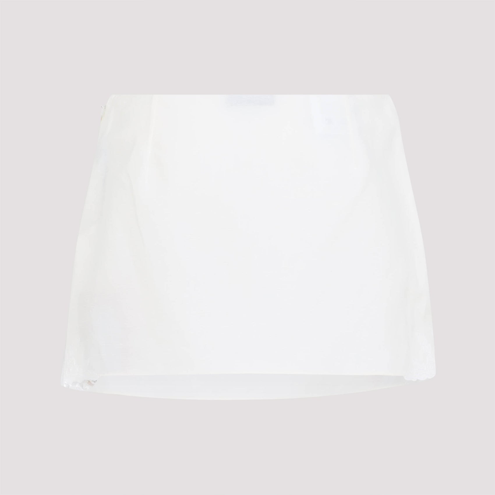 Miu Miu Linen And Cotton Mini Skirt Women - 2