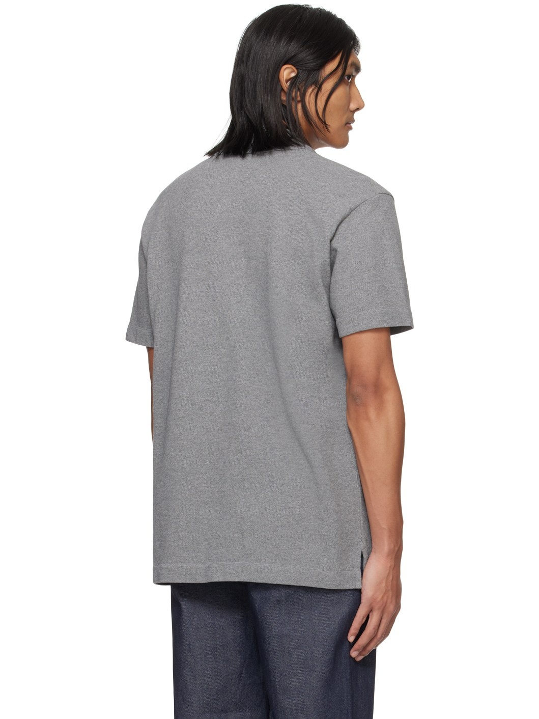 Gray Bold Fox Head Polo - 3