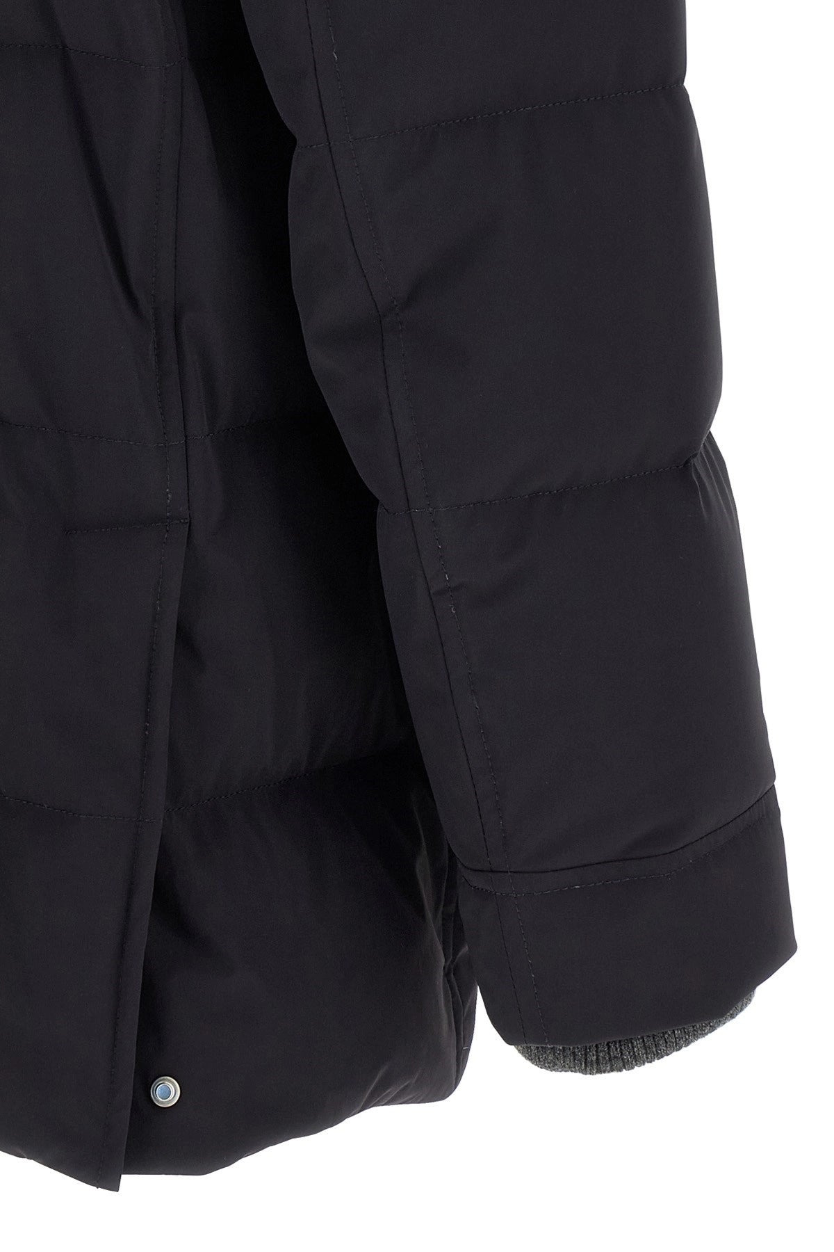 Brunello Cucinelli Men Knit Insert Down Jacket - 4