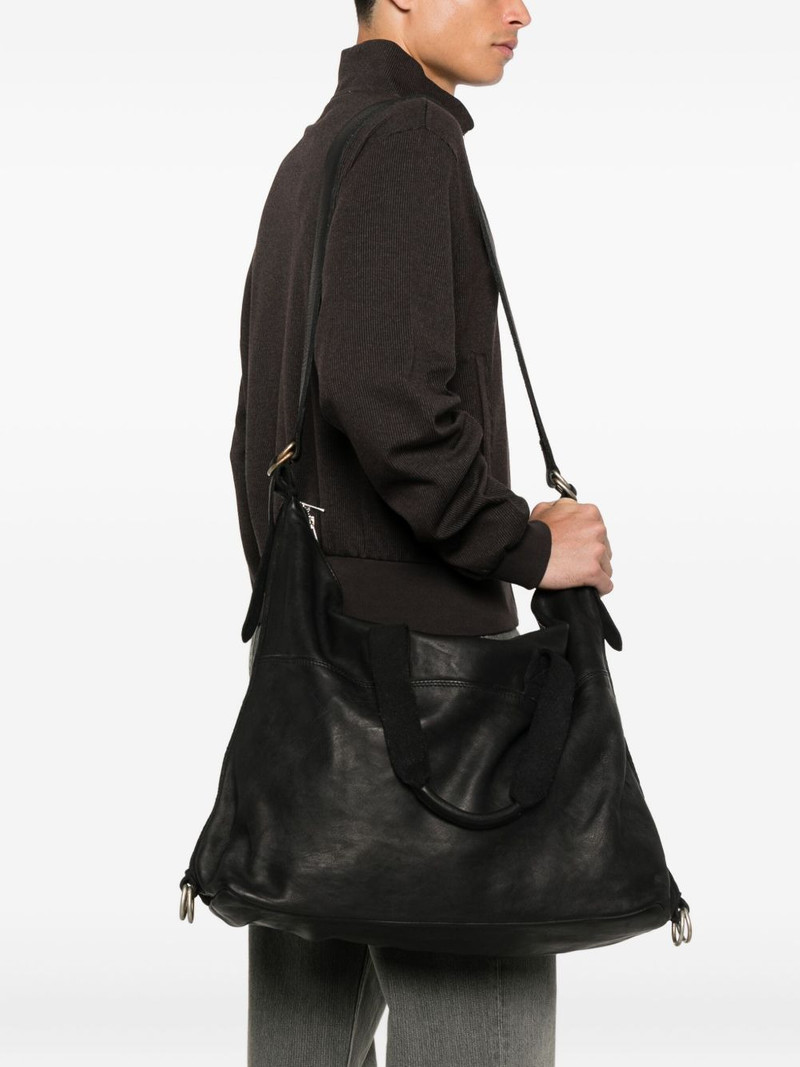 Guidi panelled leather tote bag outlook