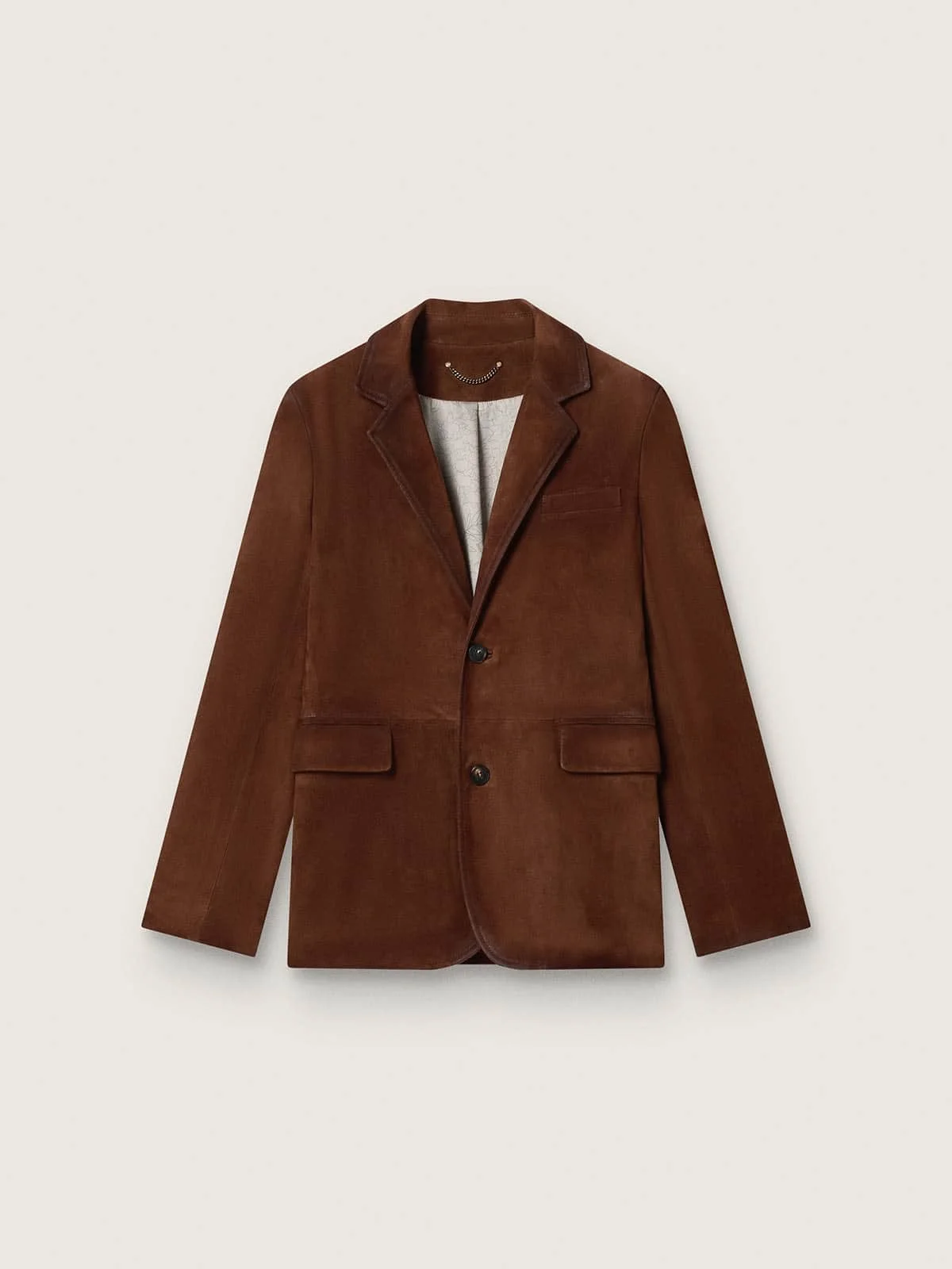 Men's jacket in brown waxed suede - 1