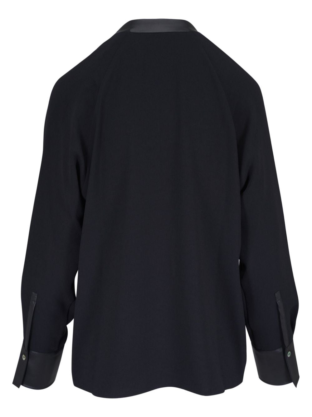 satin-trim blouse - 2