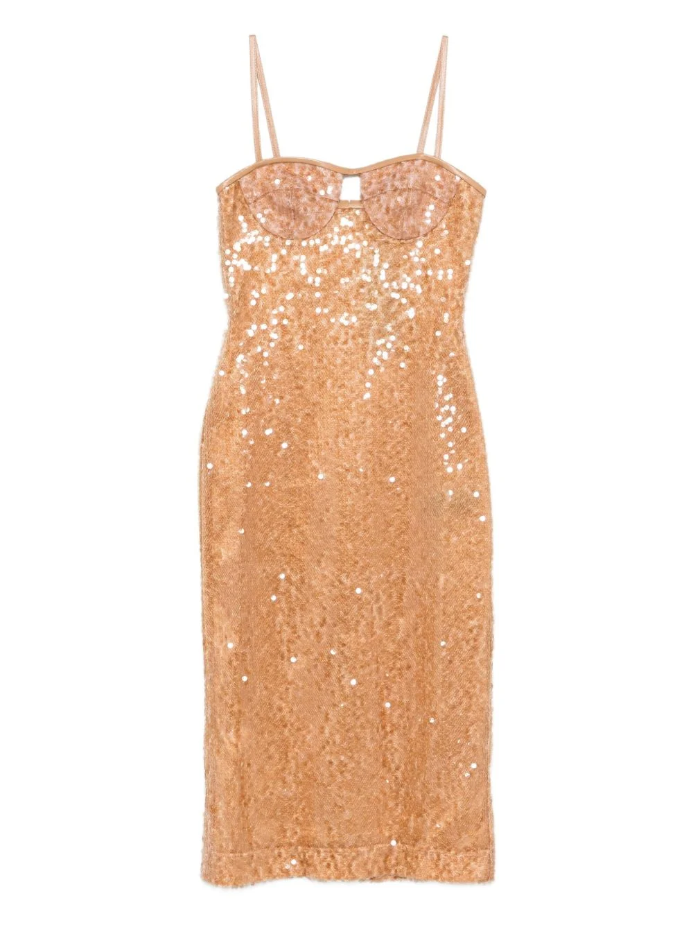sequin-embellished midi dress - 1