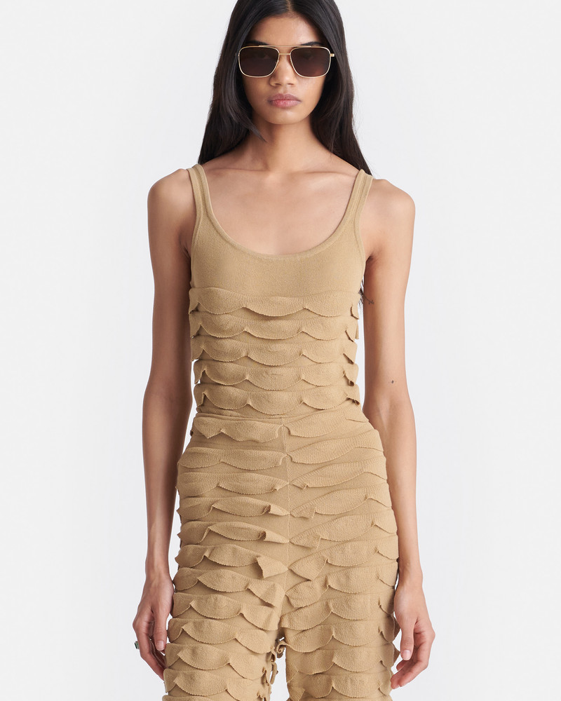 Nanushka Textured Cotton-Blend Bodysuit outlook