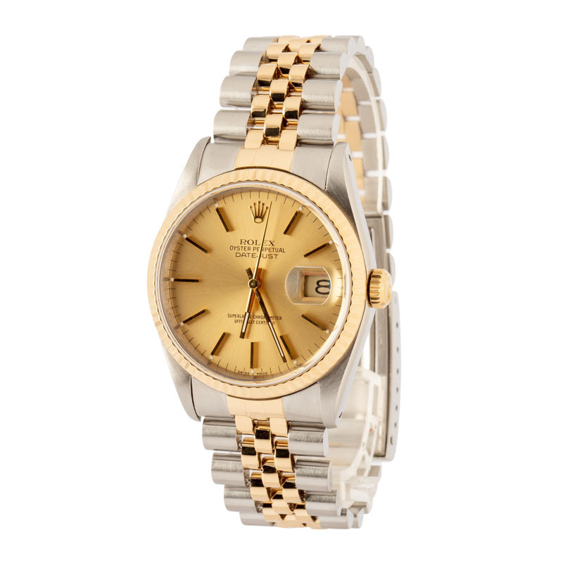 Used Rolex Datejust 16233 Champagne Dial - 2