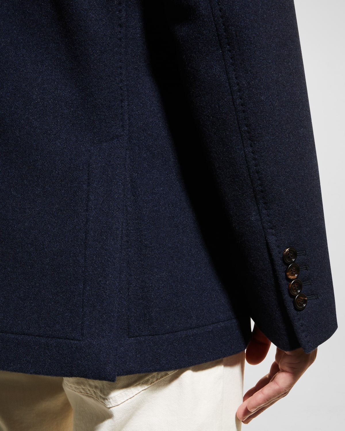 Men's Cashmere Blazer Coat - 7