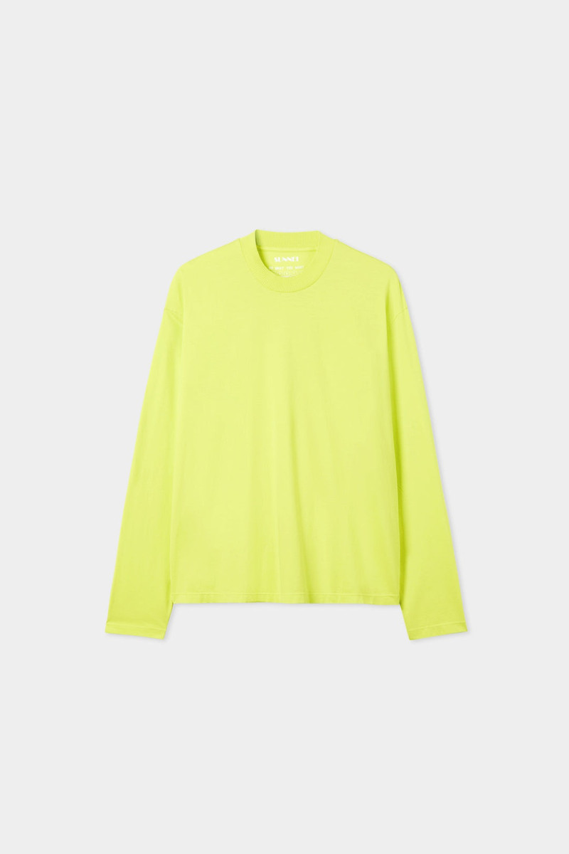 DWYW LONGSLEEVE T-SHIRT / acid green 1