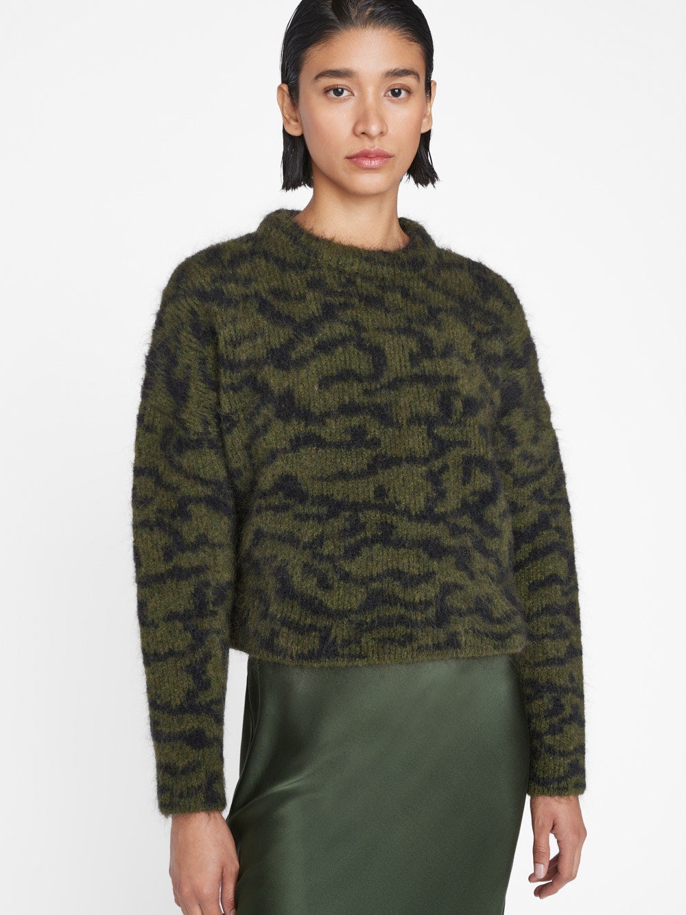 Abstract Jacquard Crew in Surplus Multi - 2