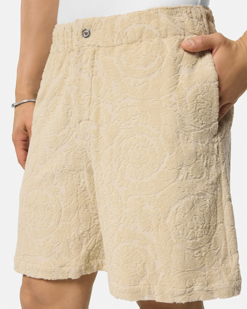 Barocco Jacquard Towel Shorts 3