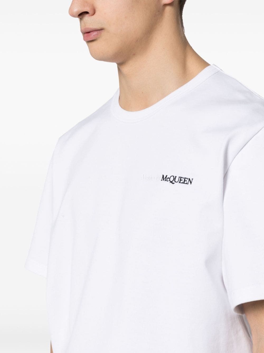 embroidered-logo cotton t-shirt - 5