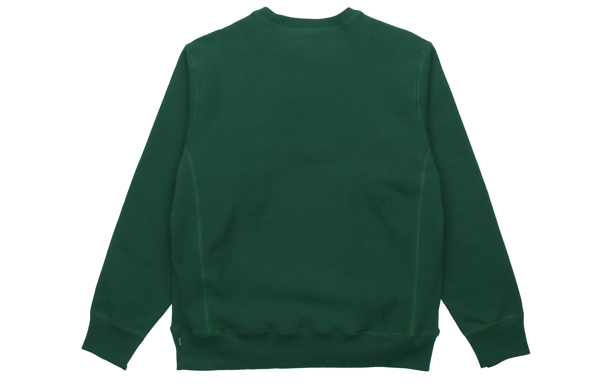 Supreme FW18 Box Logo Crewneck Dark Green Classic Round Neck Pullover Unisex SUP-FW18-1073 - 2