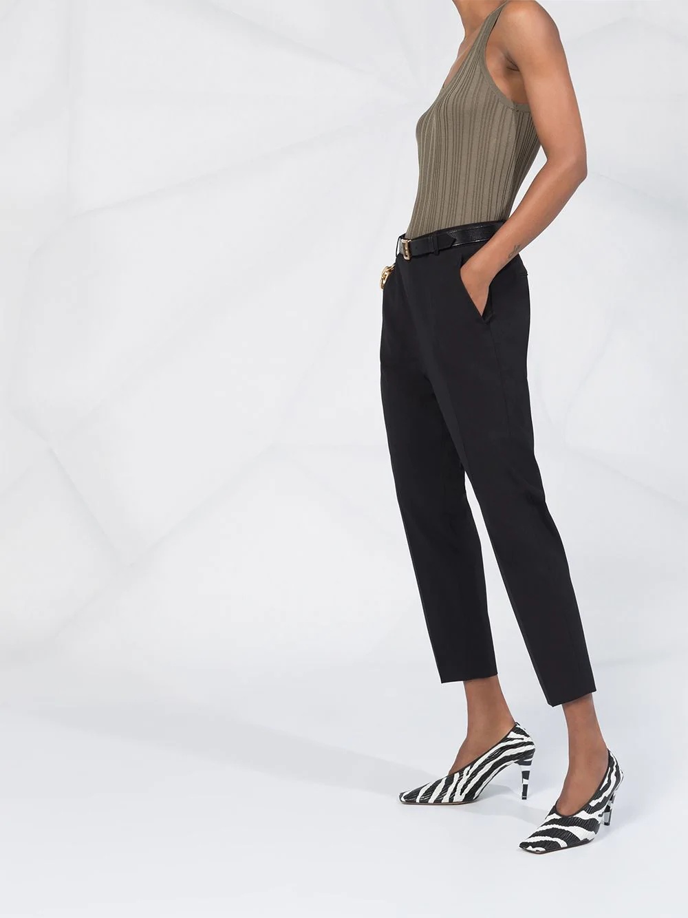 cropped tailored trousers - 6