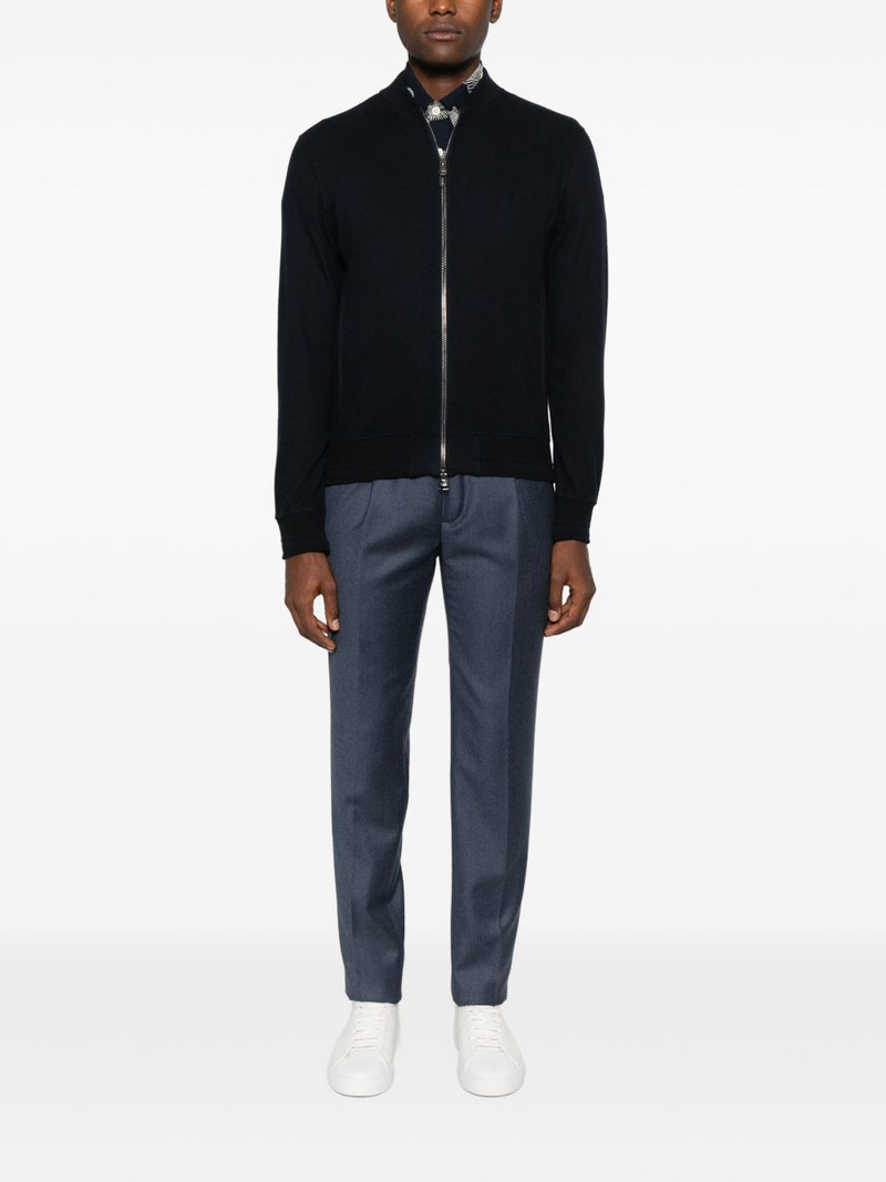 Canali zip cotton jacket outlook