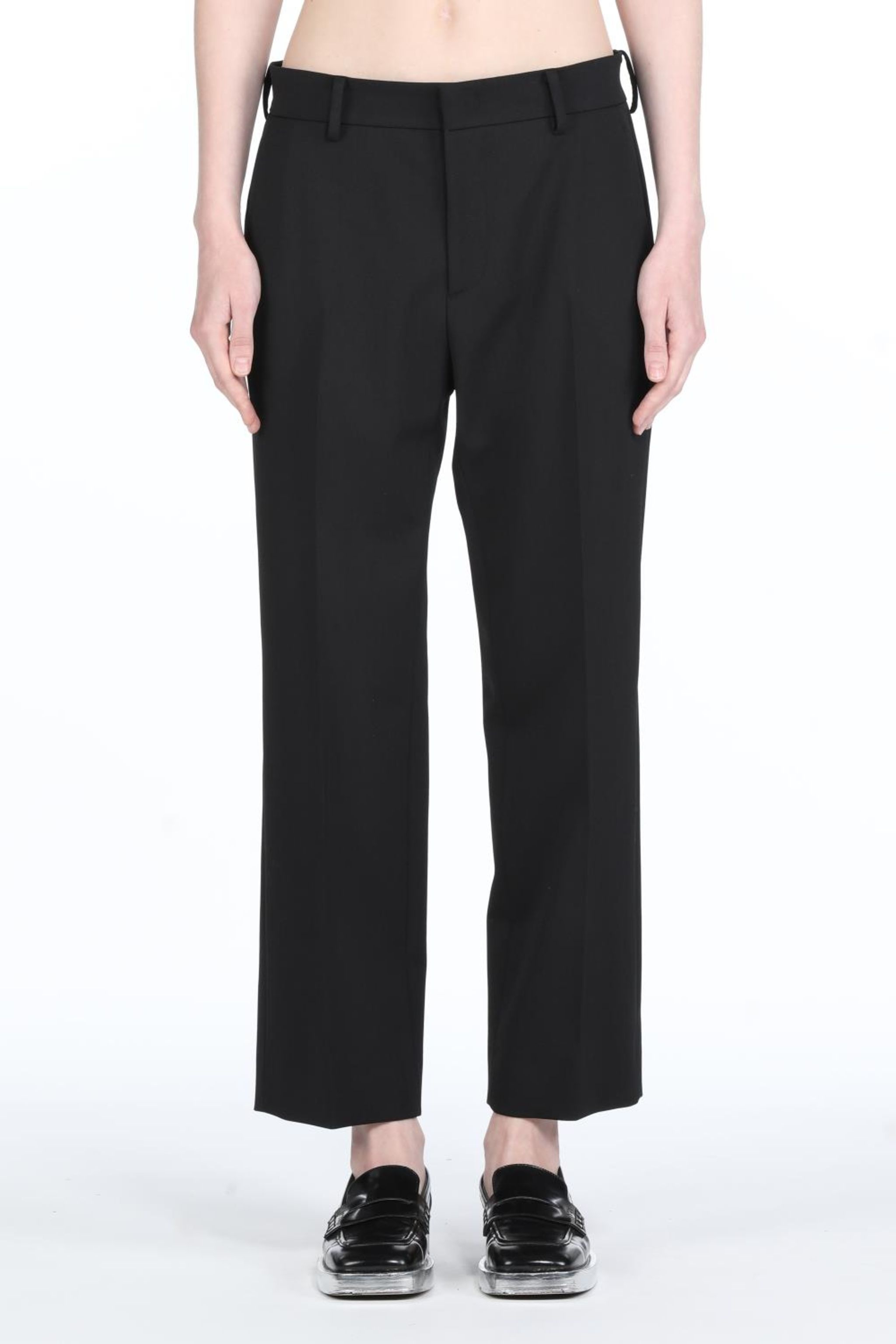 CROPPED STRAIGHT-LEG PANTS - 1