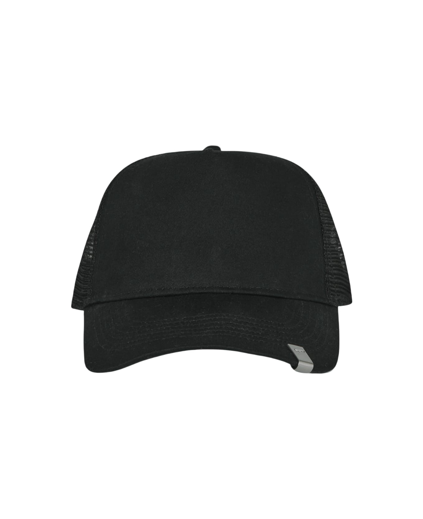 Lightercap Trucker Cap Black baseball cap with mesh at back - Lightercap Trucker Cap - 1