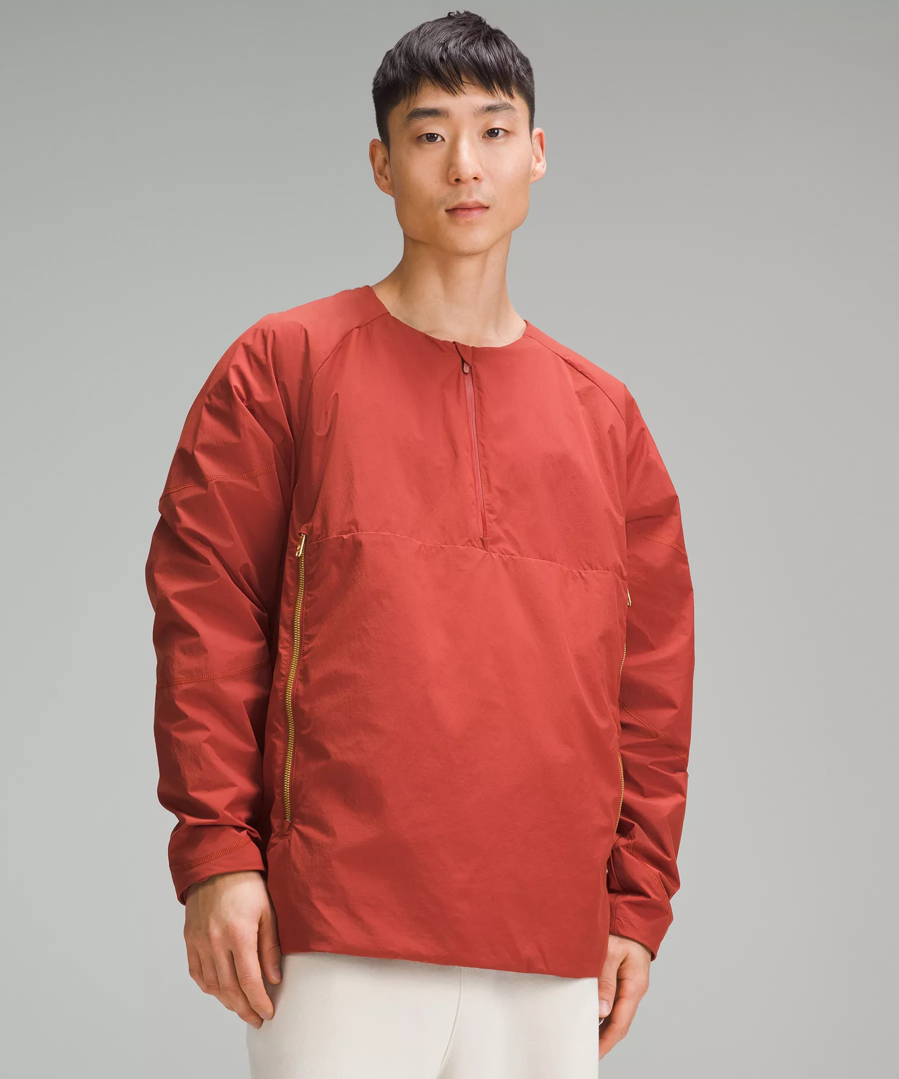 Lunar New Year Lined Insulation Half-Zip Pullover - 1