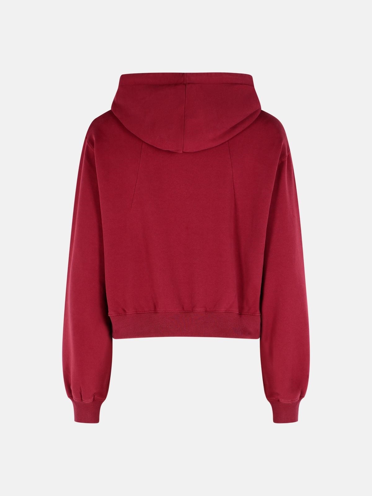 BURGUNDY COTTON SWEATSHIRT - 3