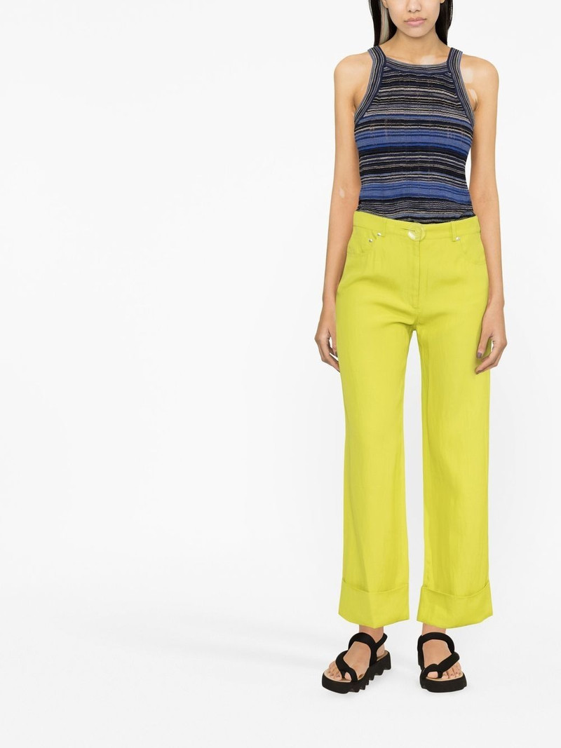 Stella McCartney high-waisted straight-leg trousers outlook