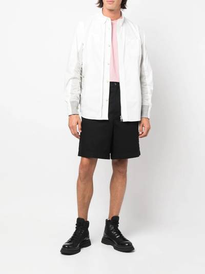 sacai side-zip long-sleeved shirt outlook