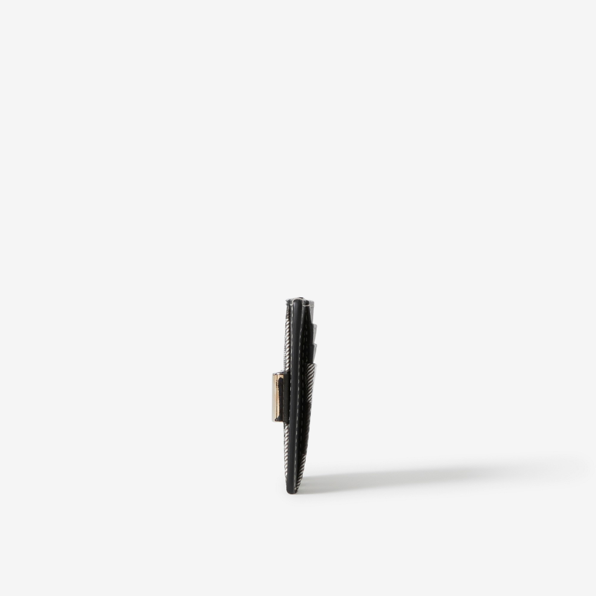 Exaggerated Check Money Clip Card Case - 2