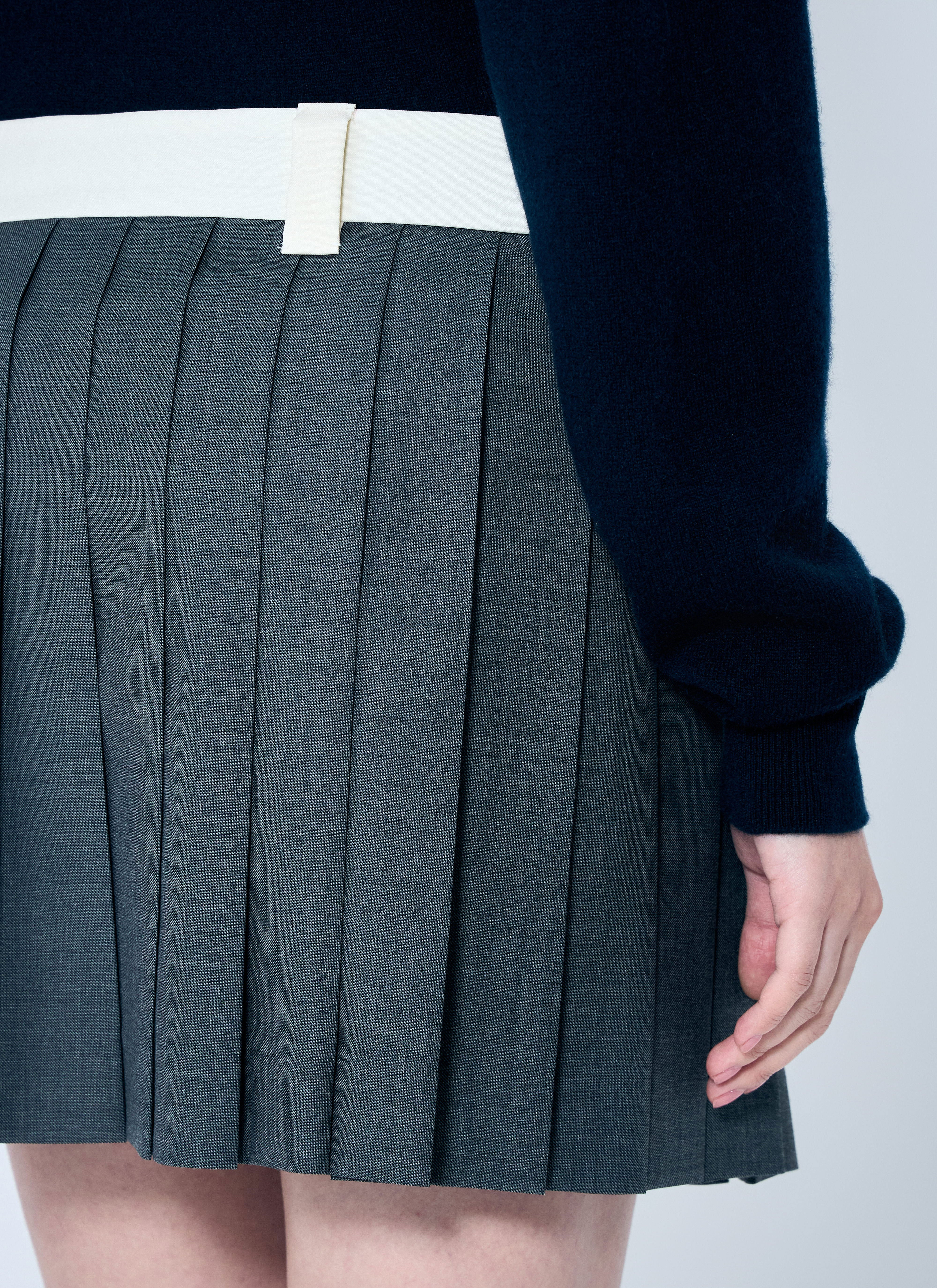 Miu Miu Women Pleated Mini Skirt - 6