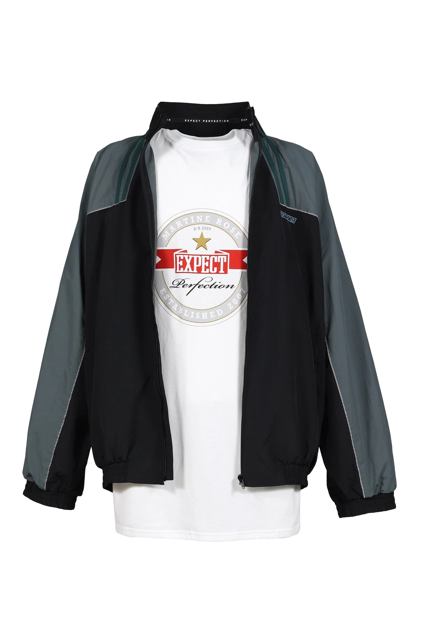 T-LINING TRACK JACKET / BLK TEAL BLK - 1