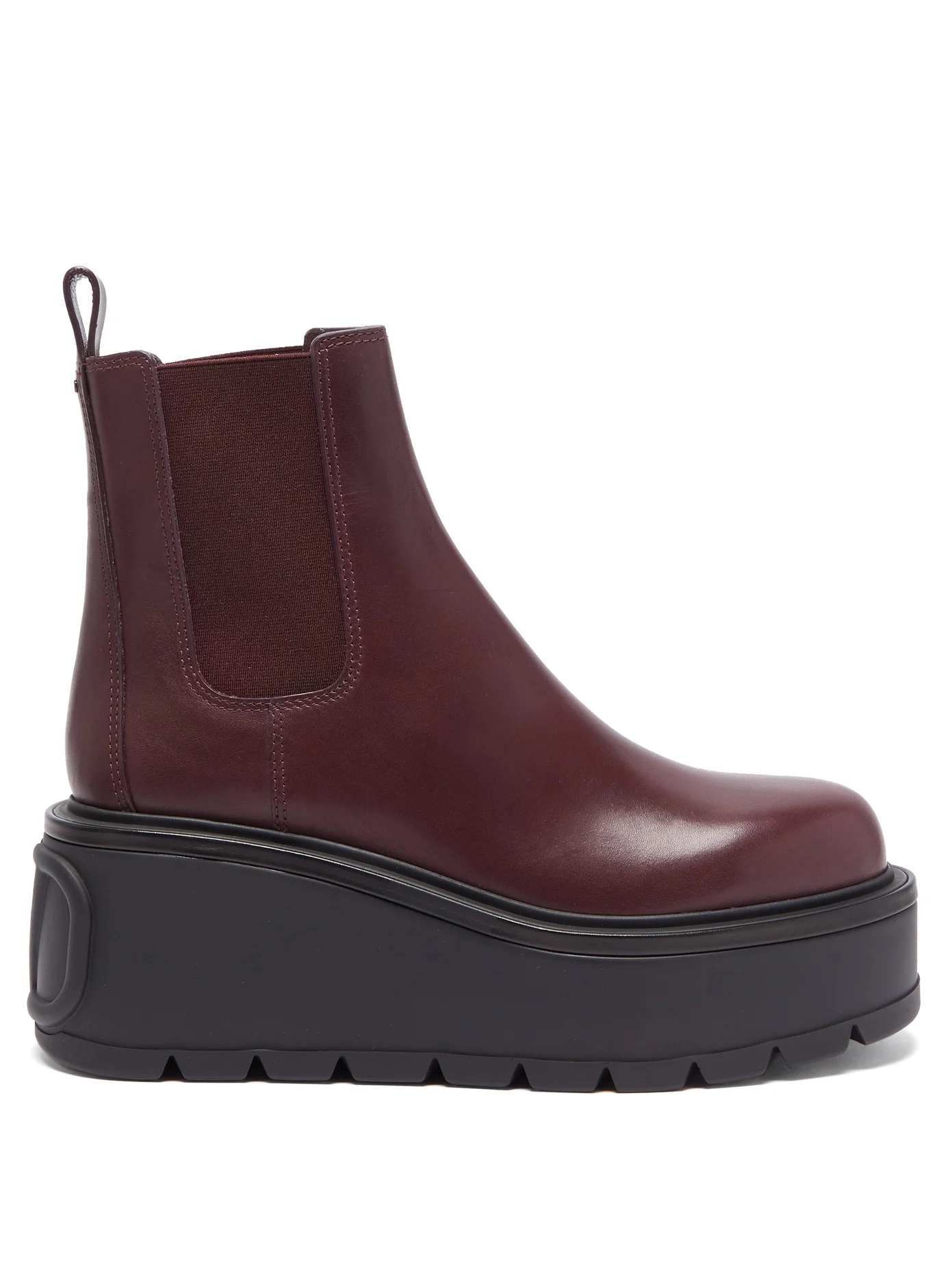 Uniqueform leather platform Chelsea boots - 1