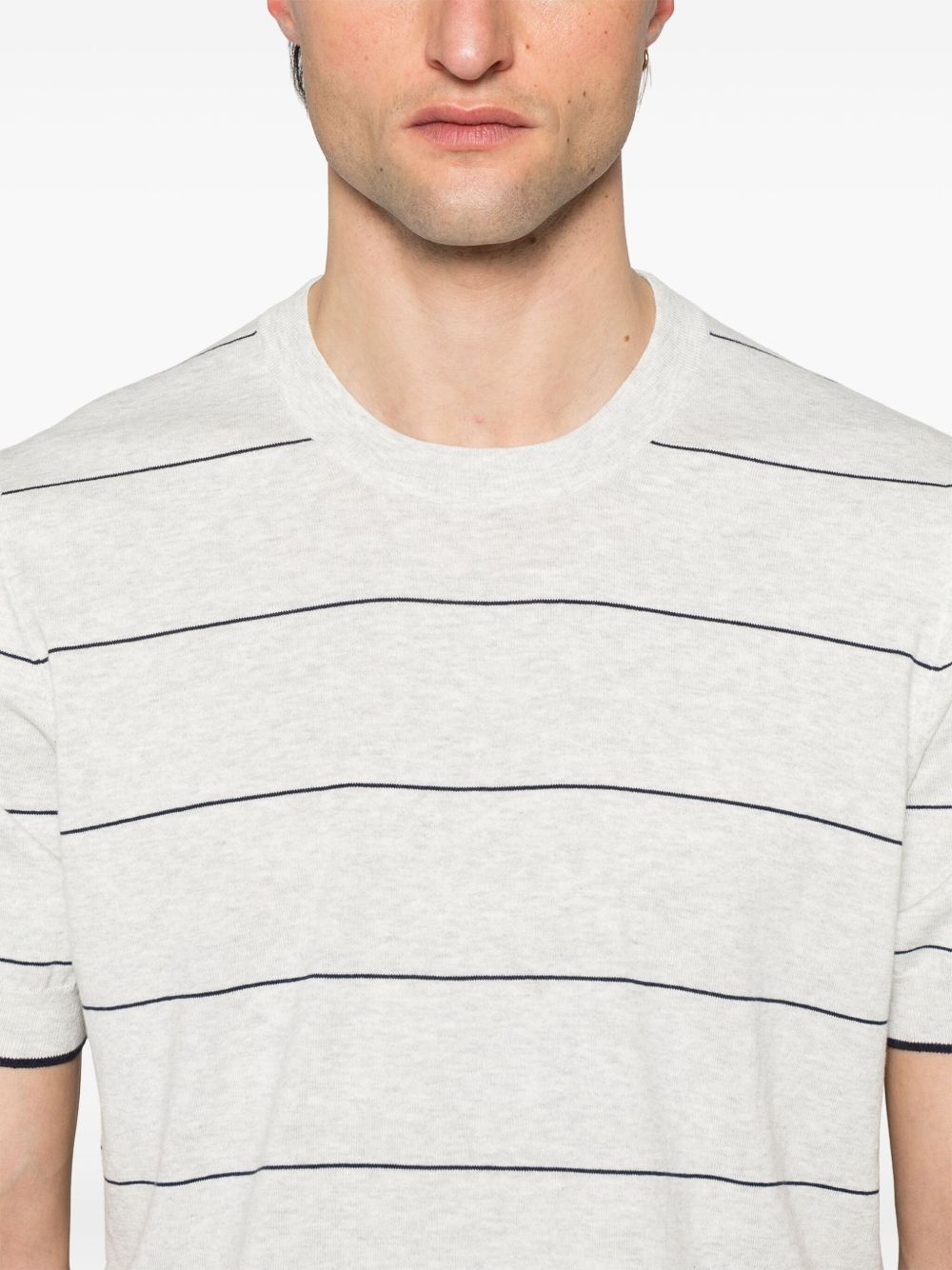 striped T-shirt - 4