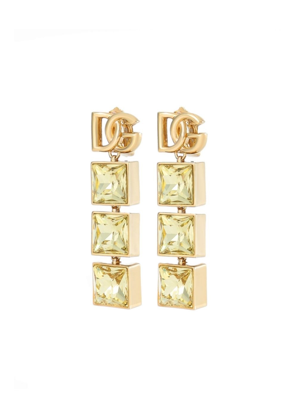 logo-plaque earrings - 2